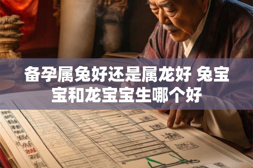 备孕属兔好还是属龙好 兔宝宝和龙宝宝生哪个好