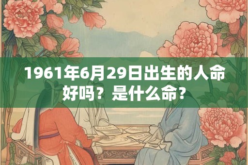 1961年6月29日出生的人命好吗？是什么命？