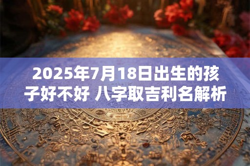 2025年7月18日出生的孩子好不好 八字取吉利名解析