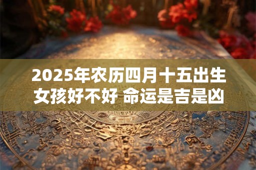 2025年农历四月十五出生女孩好不好 命运是吉是凶