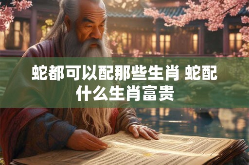 蛇都可以配那些生肖 蛇配什么生肖富贵