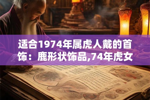 适合1974年属虎人戴的首饰：鹿形状饰品,74年虎女本命年配饰