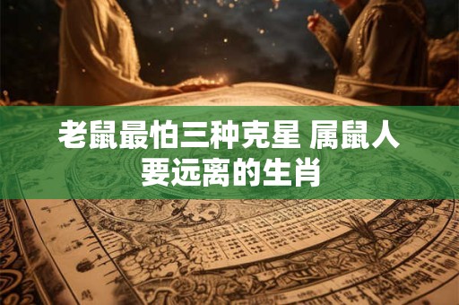 老鼠最怕三种克星 属鼠人要远离的生肖