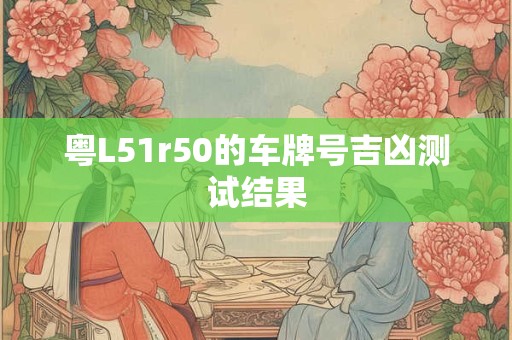粤L51r50的车牌号吉凶测试结果