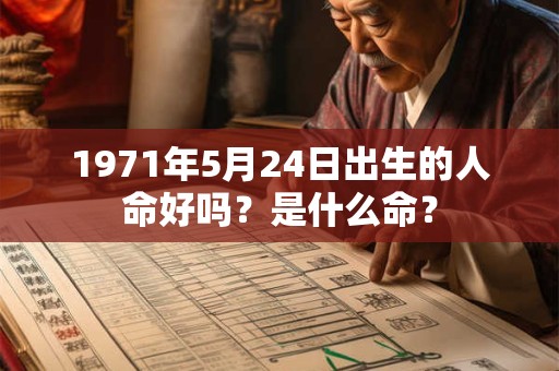 1971年5月24日出生的人命好吗？是什么命？