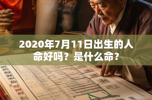 2020年7月11日出生的人命好吗？是什么命？