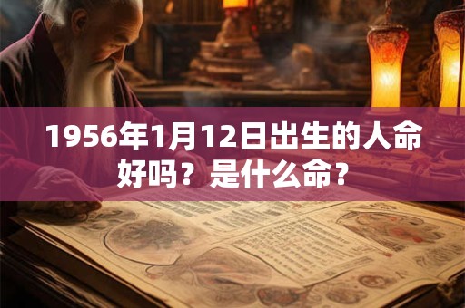 1956年1月12日出生的人命好吗？是什么命？