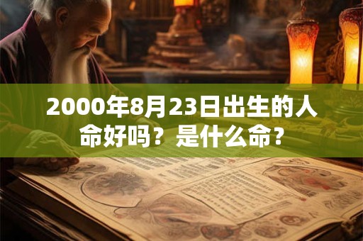 2000年8月23日出生的人命好吗？是什么命？