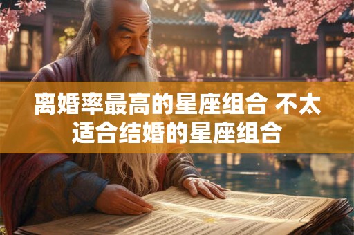 离婚率最高的星座组合 不太适合结婚的星座组合