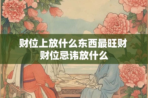 财位上放什么东西最旺财 财位忌讳放什么 财位上放什么东西最旺财 财位忌讳放什么