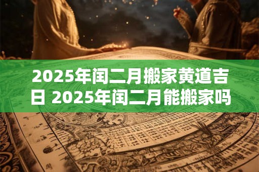 2025年闰二月搬家黄道吉日 2025年闰二月能搬家吗