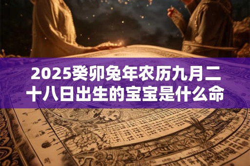 2025癸卯兔年农历九月二十八日出生的宝宝是什么命