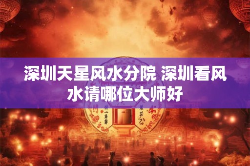 深圳天星风水分院 深圳看风水请哪位大师好