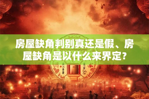 房屋缺角判别真还是假、房屋缺角是以什么来界定? 房屋缺角判别真还是假、房屋缺角是以什么来界定?