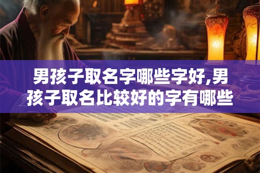 男孩子取名字哪些字好,男孩子取名比较好的字有哪些