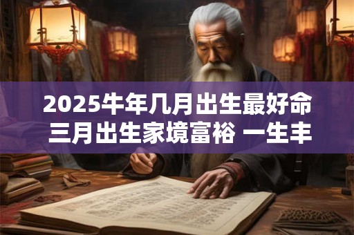 2025牛年几月出生最好命 三月出生家境富裕 一生丰衣足食