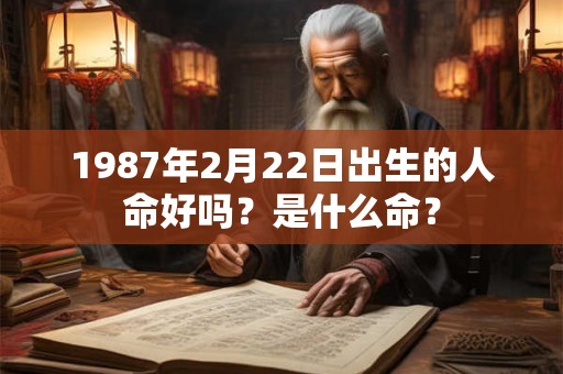 1987年2月22日出生的人命好吗？是什么命？