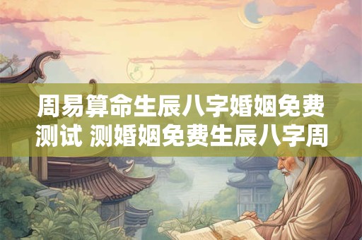 周易算命生辰八字婚姻免费测试 测婚姻免费生辰八字周易算命