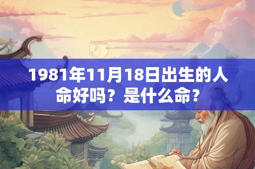 1981年11月18日出生的人命好吗？是什么命？