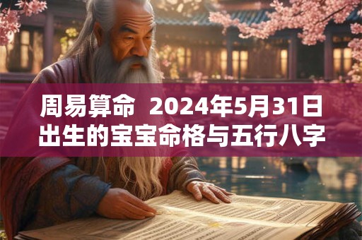 周易算命  2024年5月31日出生的宝宝命格与五行八字