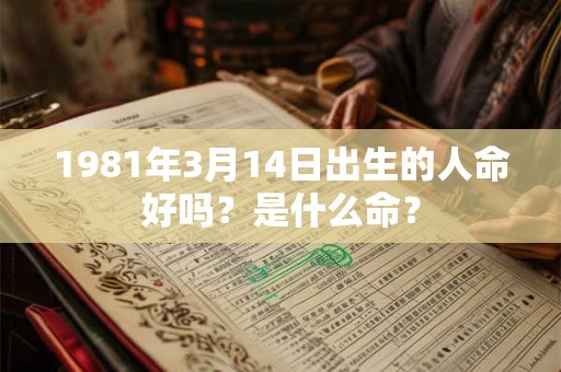 1981年3月14日出生的人命好吗？是什么命？
