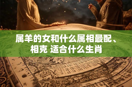 属羊的女和什么属相最配、相克 适合什么生肖