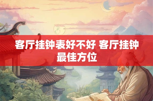 客厅挂钟表好不好 客厅挂钟最佳方位