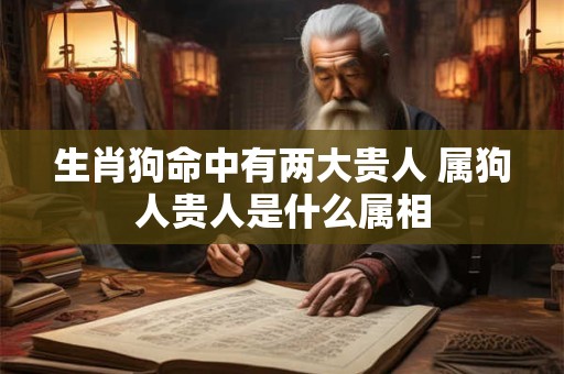 生肖狗命中有两大贵人 属狗人贵人是什么属相