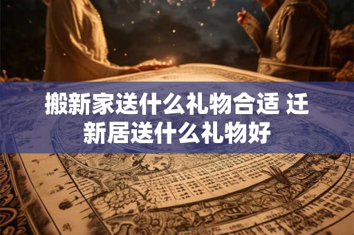 搬新家送什么礼物合适 迁新居送什么礼物好