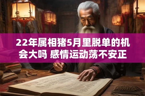 22年属相猪5月里脱单的机会大吗 感情运动荡不安正西方有桃花