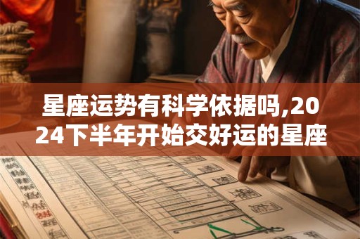 星座运势有科学依据吗,2024下半年开始交好运的星座