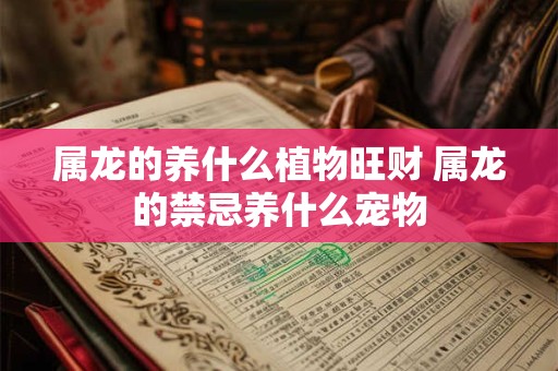 属龙的养什么植物旺财 属龙的禁忌养什么宠物