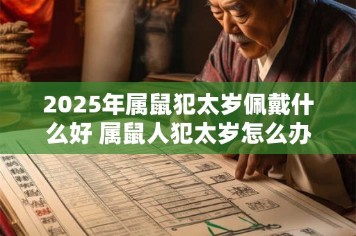 2025年属鼠犯太岁佩戴什么好 属鼠人犯太岁怎么办