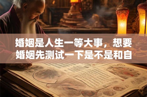 婚姻是人生一等大事，想要婚姻先测试一下是不是和自己合拍！