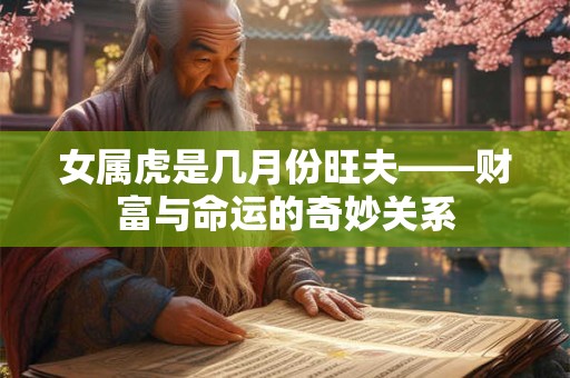 女属虎是几月份旺夫——财富与命运的奇妙关系