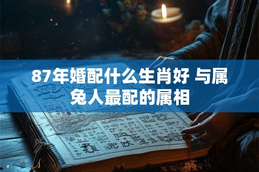 87年婚配什么生肖好 与属兔人最配的属相