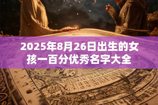 2025年8月26日出生的女孩一百分优秀名字大全