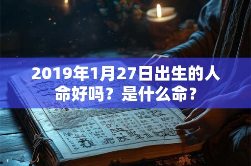 2019年1月27日出生的人命好吗？是什么命？