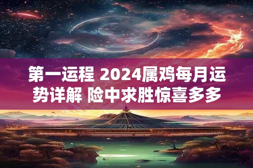 第一运程 2024属鸡每月运势详解 险中求胜惊喜多多