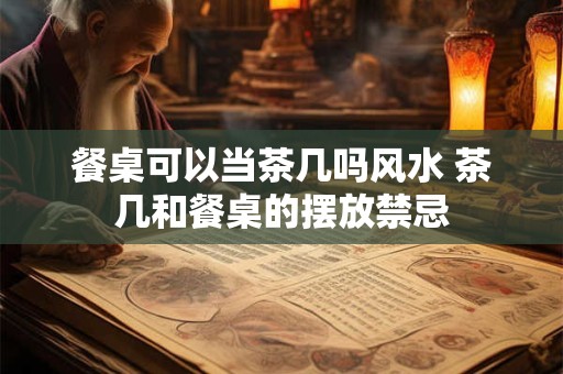 餐桌可以当茶几吗风水 茶几和餐桌的摆放禁忌