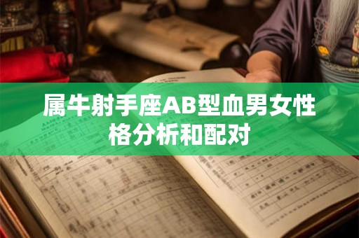 属牛射手座AB型血男女性格分析和配对