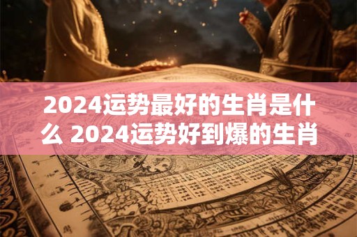 2024运势最好的生肖是什么 2024运势好到爆的生肖是谁