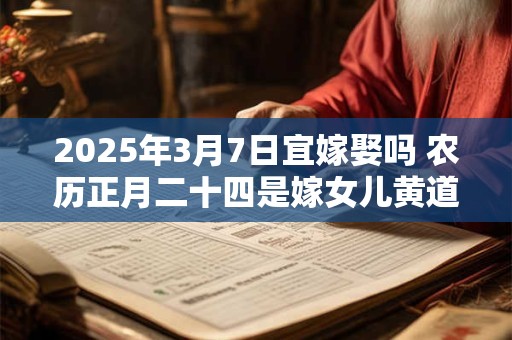 2025年3月7日宜嫁娶吗 农历正月二十四是嫁女儿黄道吉日吗