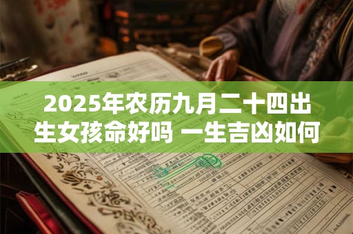 2025年农历九月二十四出生女孩命好吗 一生吉凶如何
