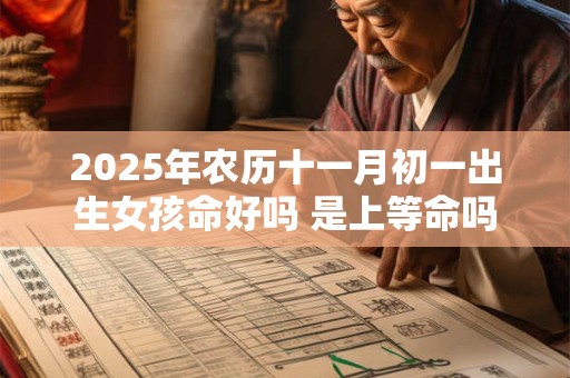 2025年农历十一月初一出生女孩命好吗 是上等命吗 2025年农历十一月初一出生女孩命好吗 是上等命吗