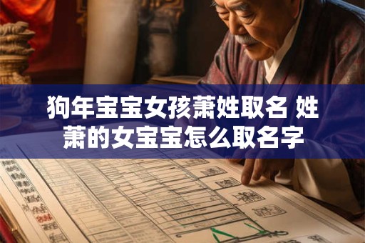 狗年宝宝女孩萧姓取名 姓萧的女宝宝怎么取名字
