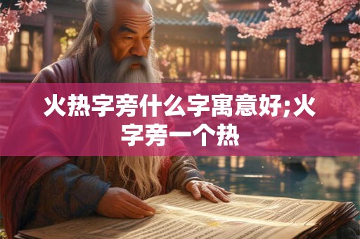 火热字旁什么字寓意好;火字旁一个热