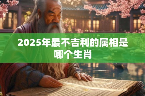 2025年最不吉利的属相是哪个生肖 2025年最不吉利的属相是哪个生肖