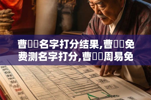 曹衛東名字打分结果,曹衛東免费测名字打分,曹衛東周易免费测名字打分