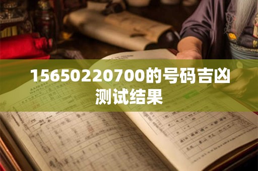 15650220700的号码吉凶测试结果